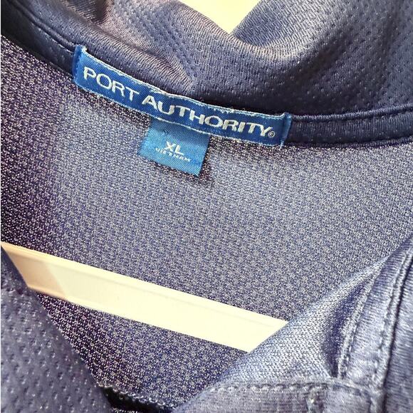 Ross Distribution Center Shirt Solid Blue XL Port Authority Polo Short Sleeve - Picture 4 of 5